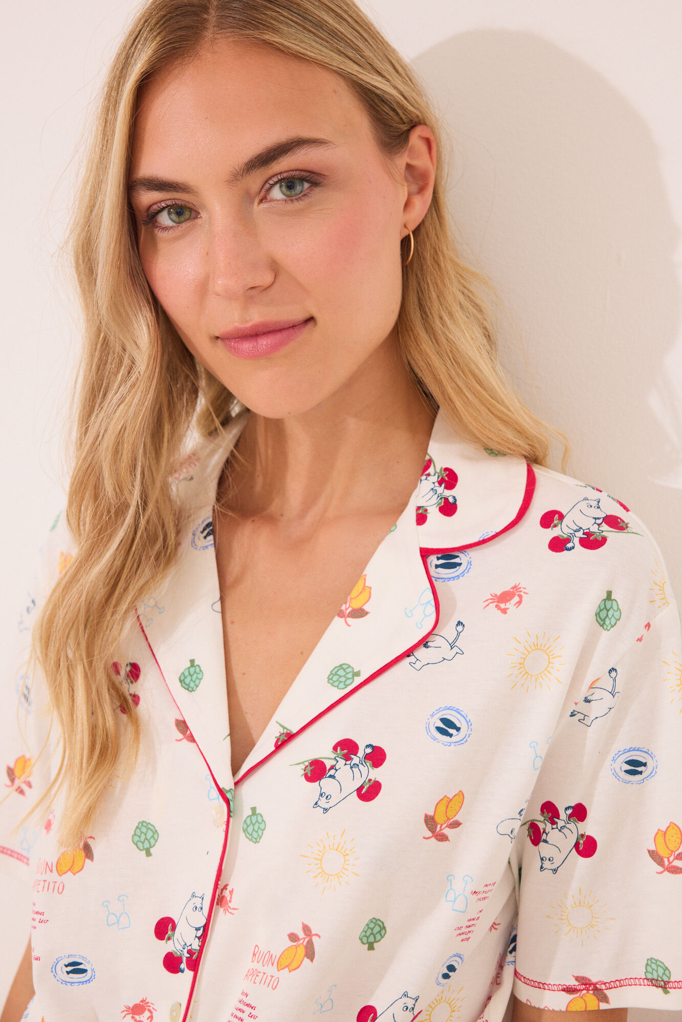 Women'secret Pijama camisera short de Moomin 100% algod&oacute;n