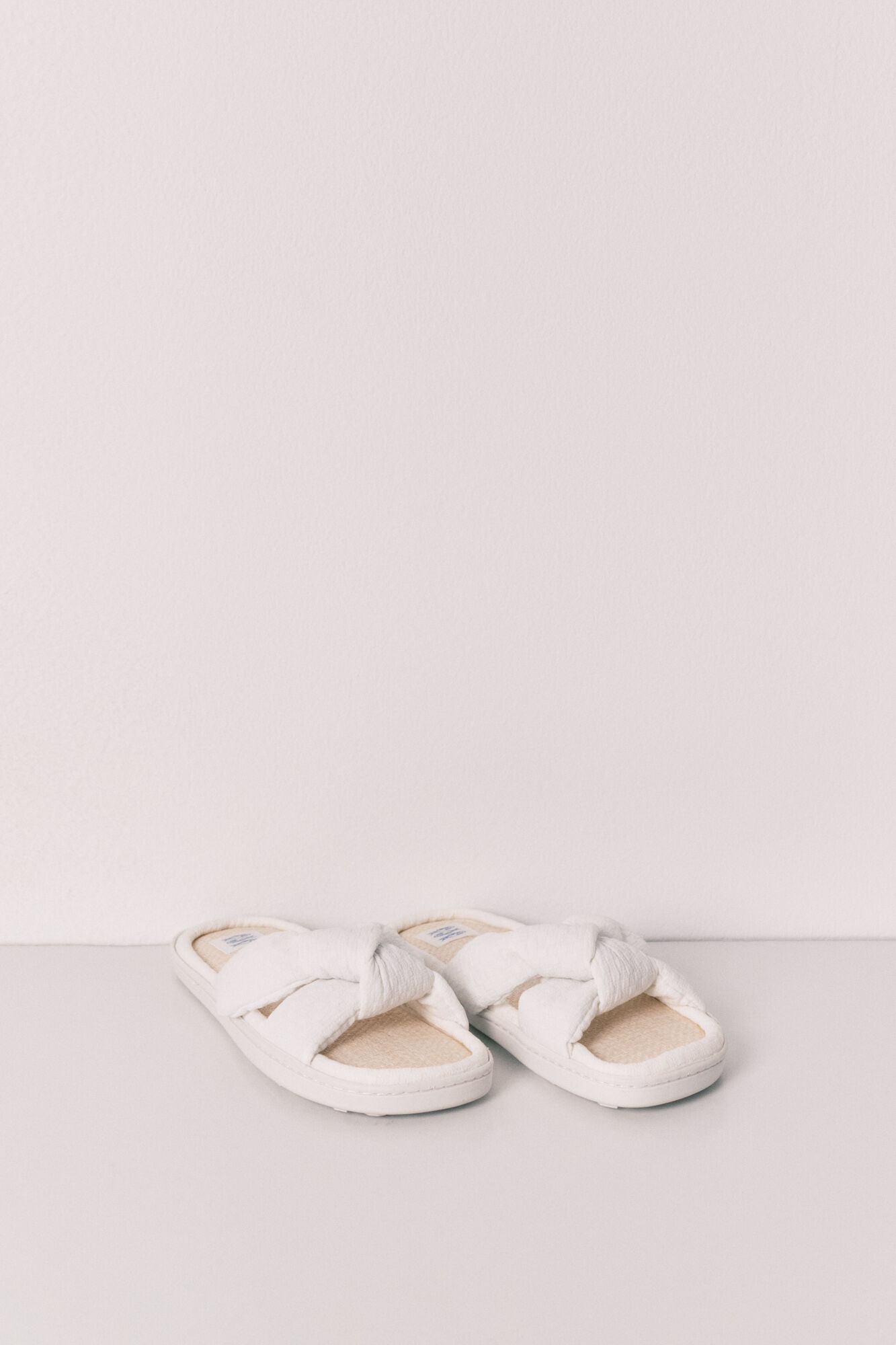 Women'secret Sandalias de nudo y rafia blanco