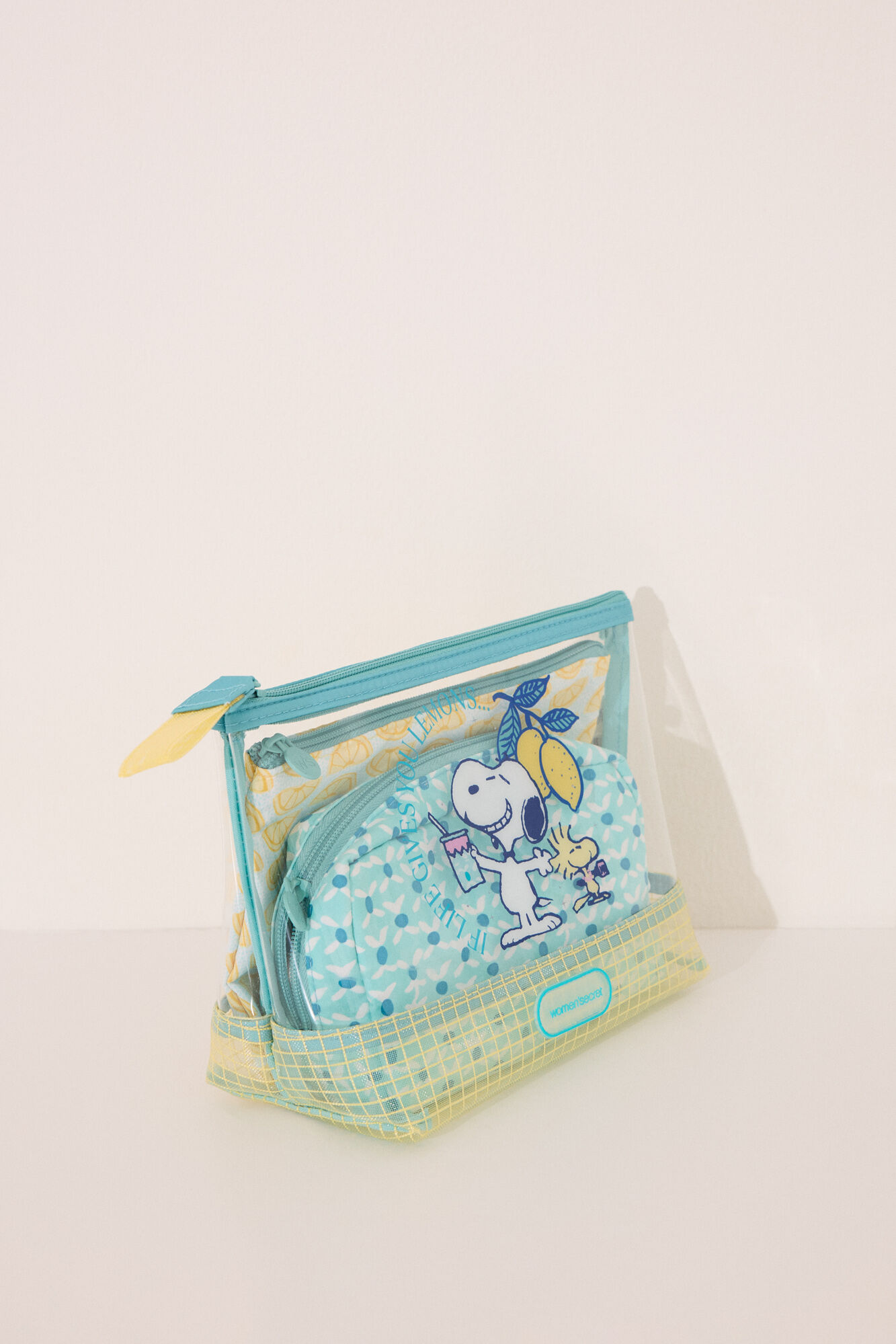 Women'secret Neceser multicolor de Snoopy estampado