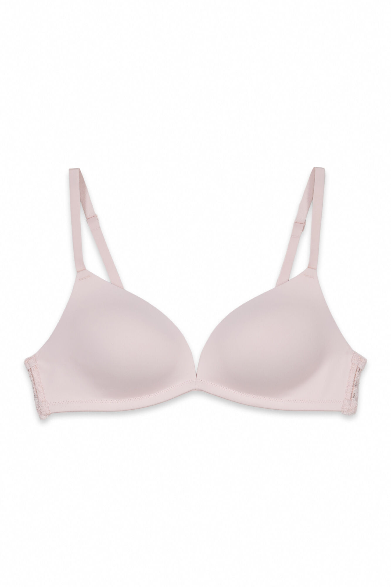 Women'secret Brasier triangular con relleno de encaje rosa CHARMING fucsia
