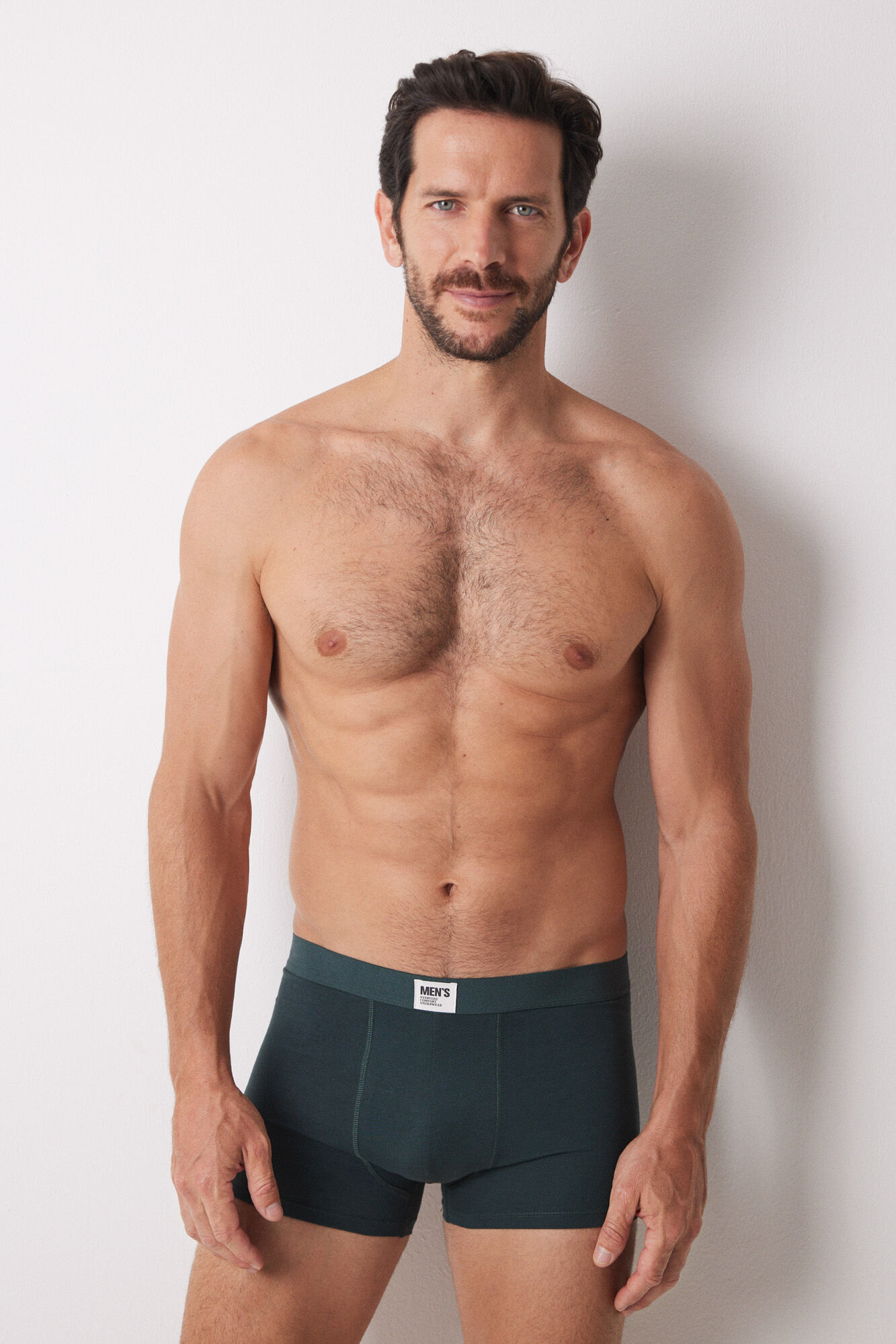 Hombres en boxer gris on sale