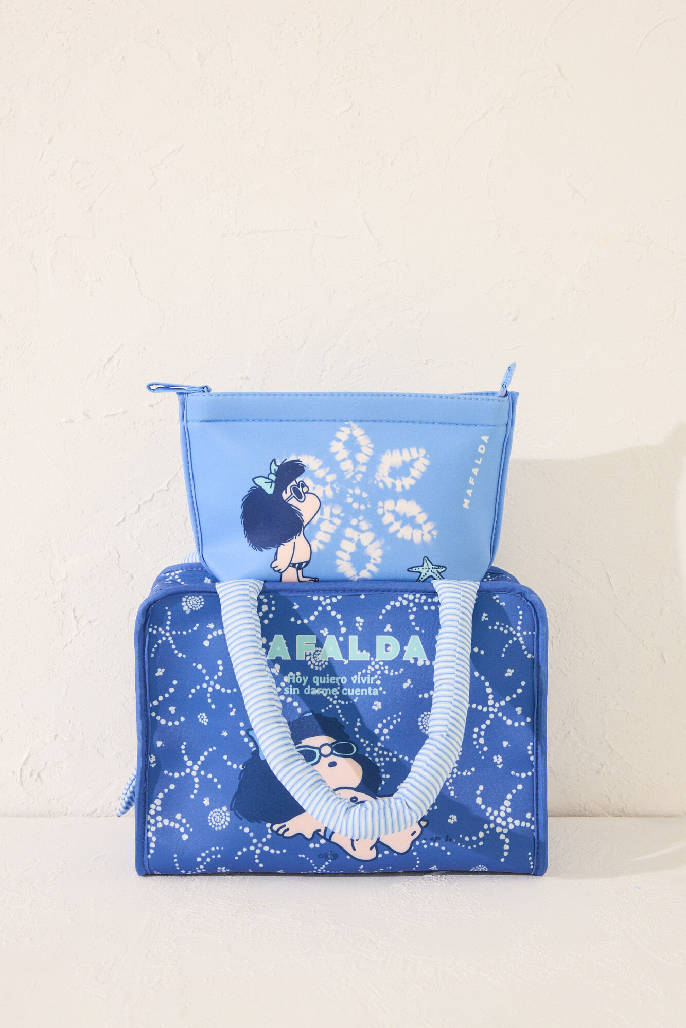 Women'secret Neceser peque&ntilde;o azul Mafalda azul