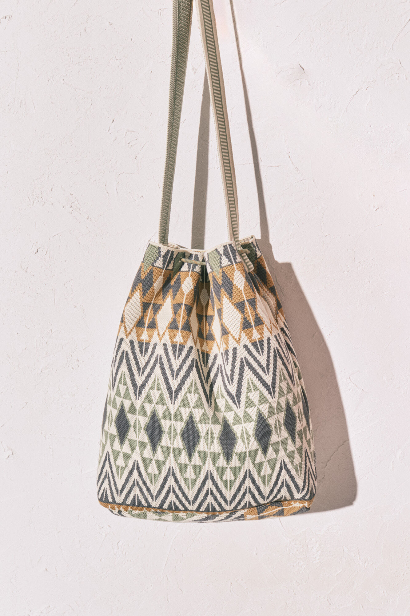 Women'secret Bolsa saco estampado jacquard