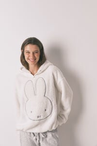 Women'secret Pijama larga de forro polar con estampado animal de Miffy