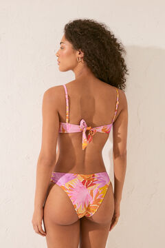 Womensecret Panty de bikini clásica con estampado floral estampado