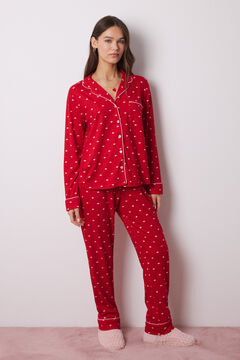 Womensecret Pijama camisero La Vecina Rubia rojo