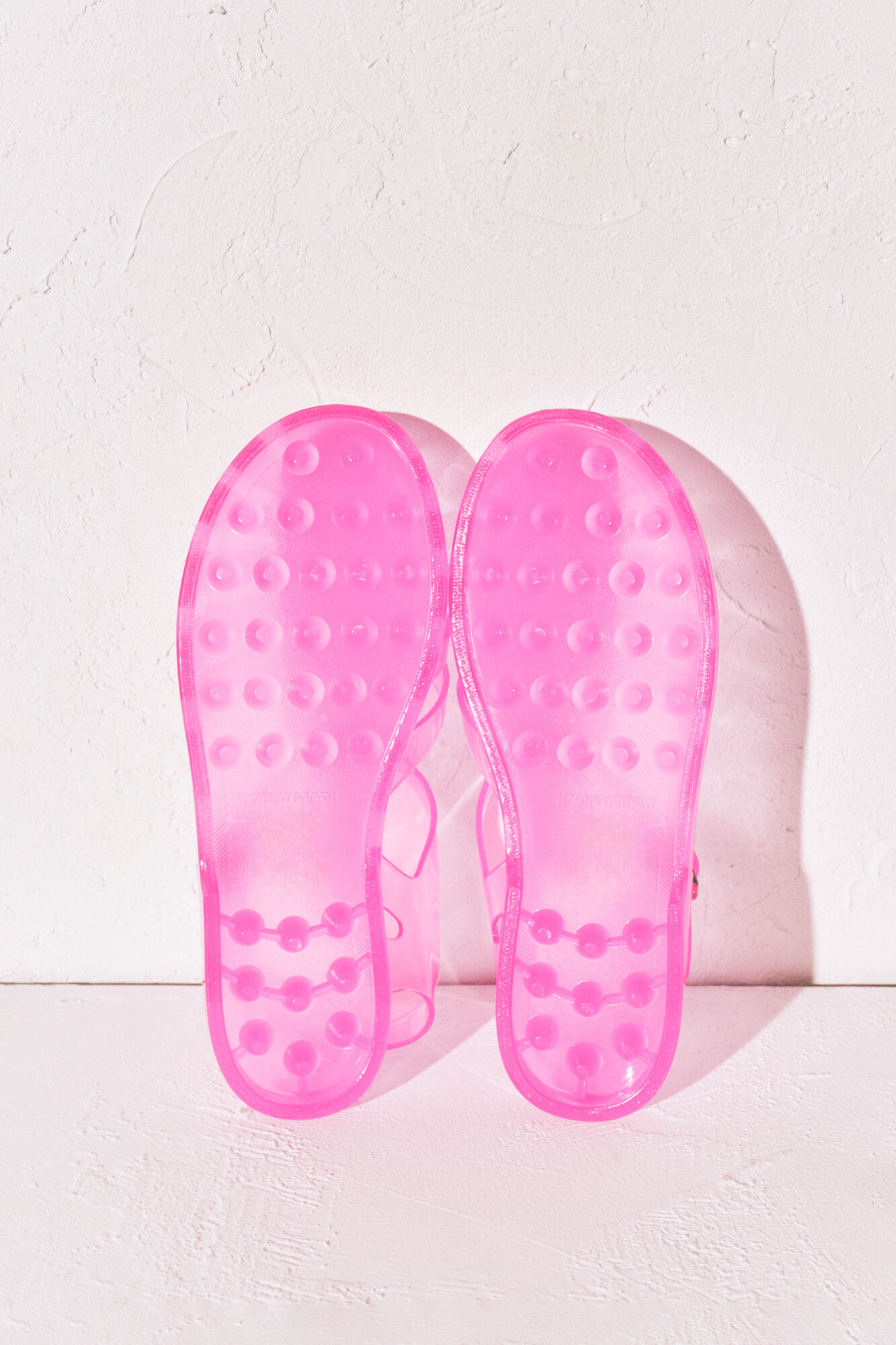 Women'secret Sandalias cangrejeras jelly rosa rosa