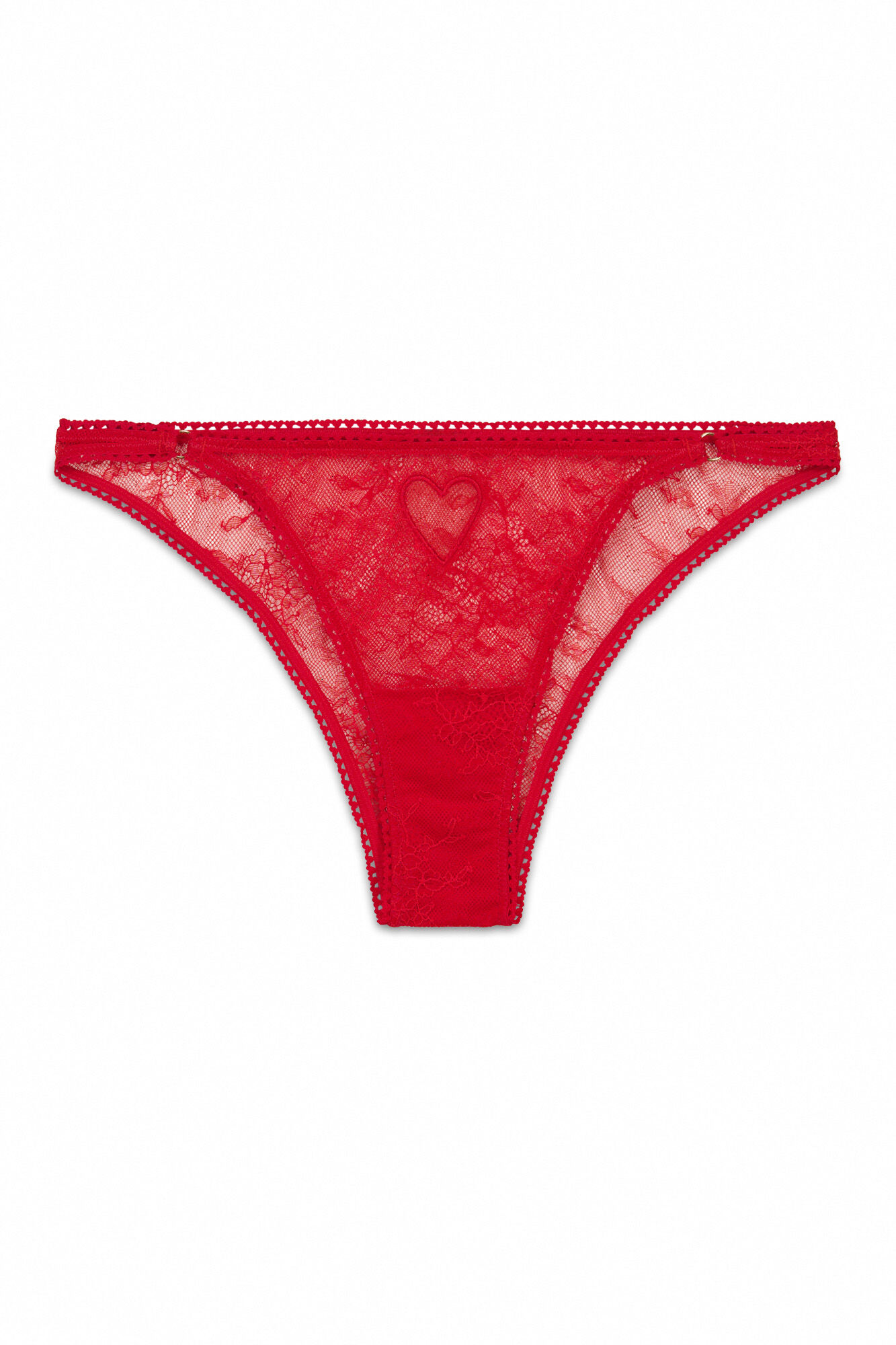 Women'secret Panty brasile&ntilde;o de tira de encaje rojo rojo