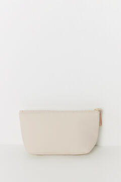 Womensecret Neceser pequeño rubber beige café
