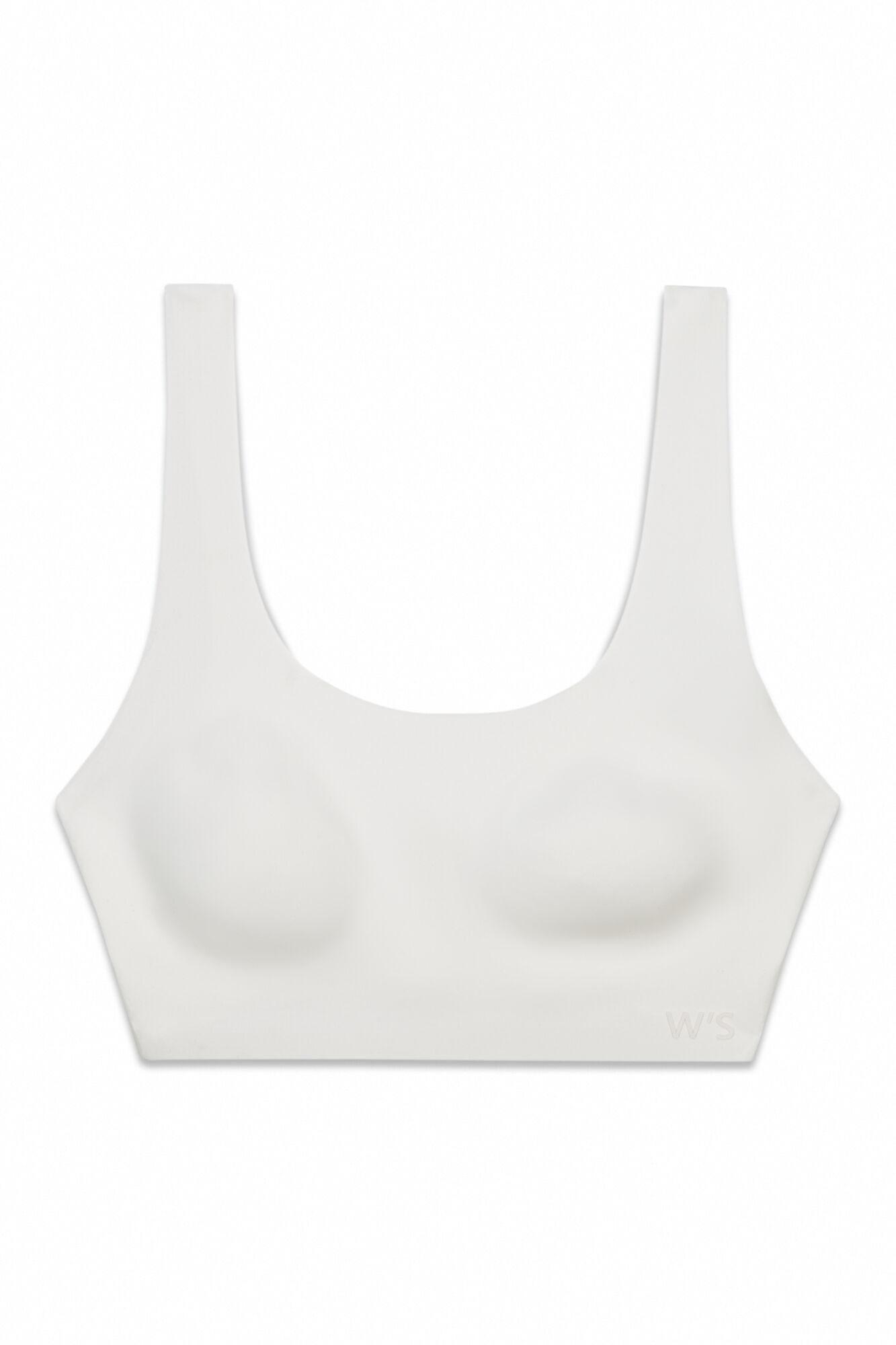 Women'secret Top liso clean cut de microfibra blanco marfil