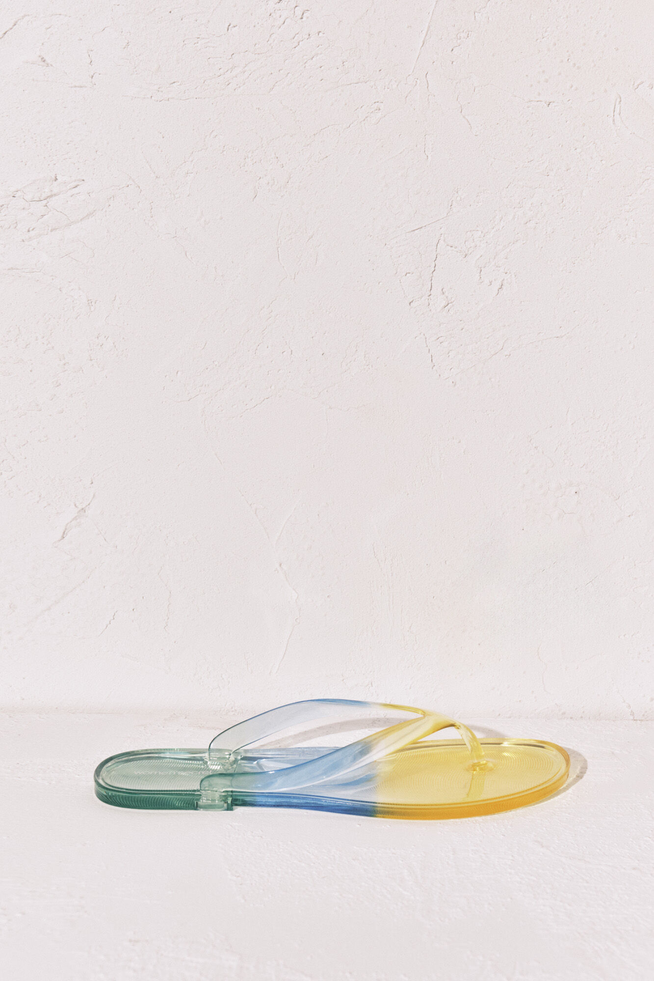 Women'secret Chanclas transparentes verde estampado
