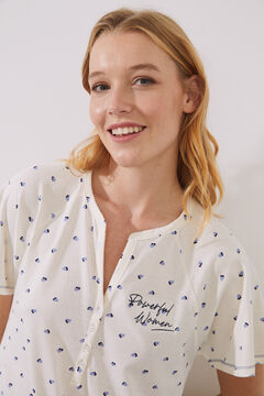 Womensecret Camisón 100% algodón estampado corazones estampado