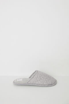 Womensecret Pantuflas para casa de casa cerradas grises de Moomin gris