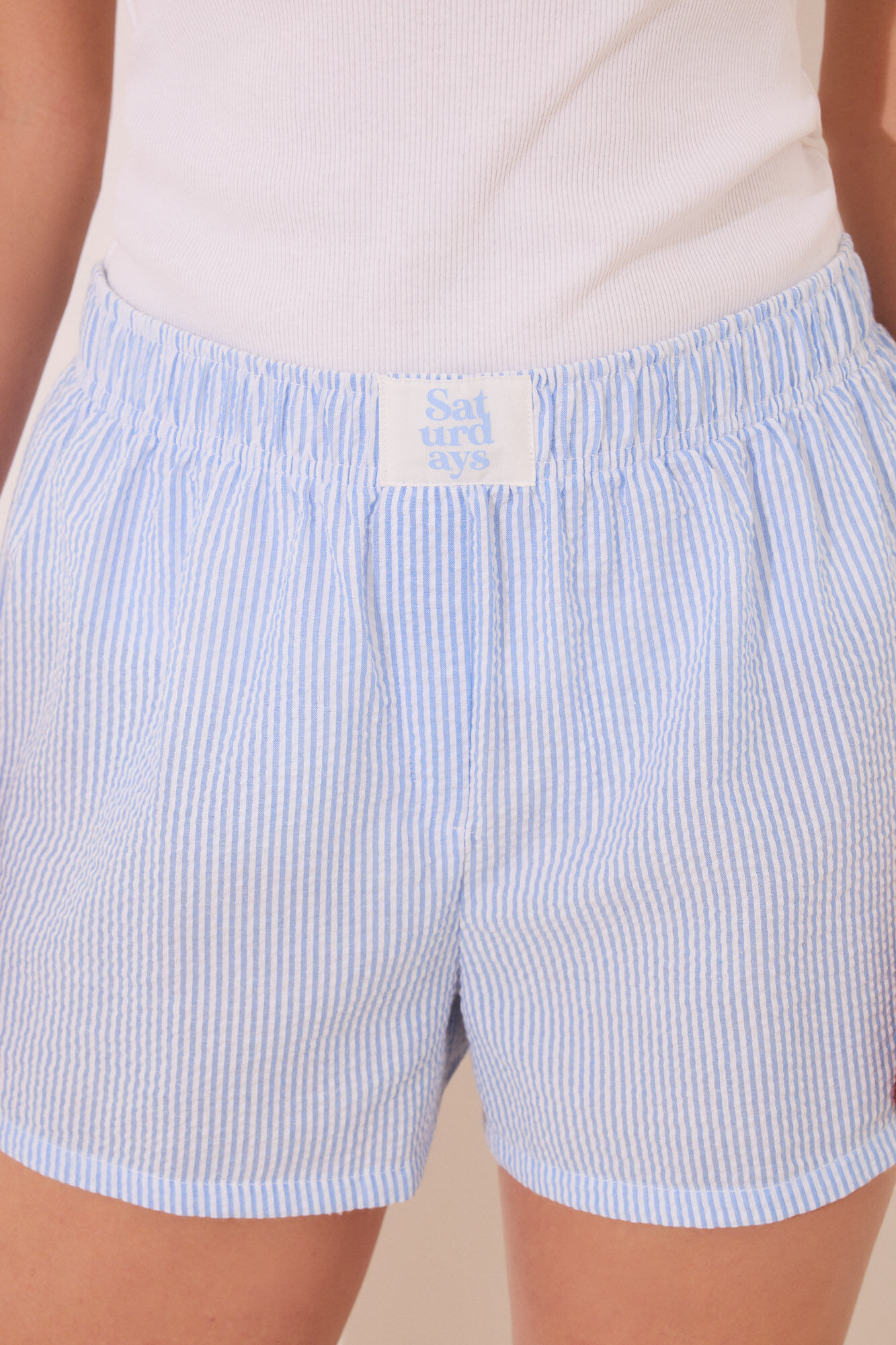 Women'secret Pijama de tirantes de algod&oacute;n azul azul