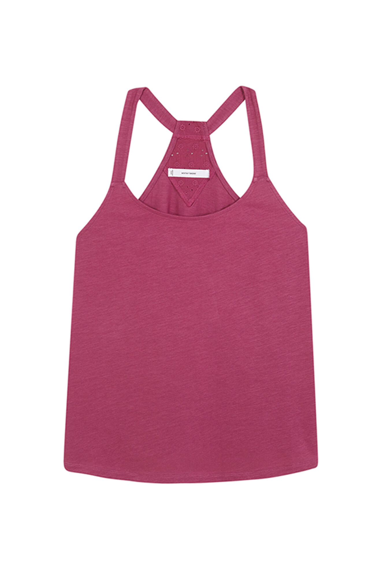 Women'secret Playera de tirantes sin mangas de algod&oacute;n morado/lila morado/lila