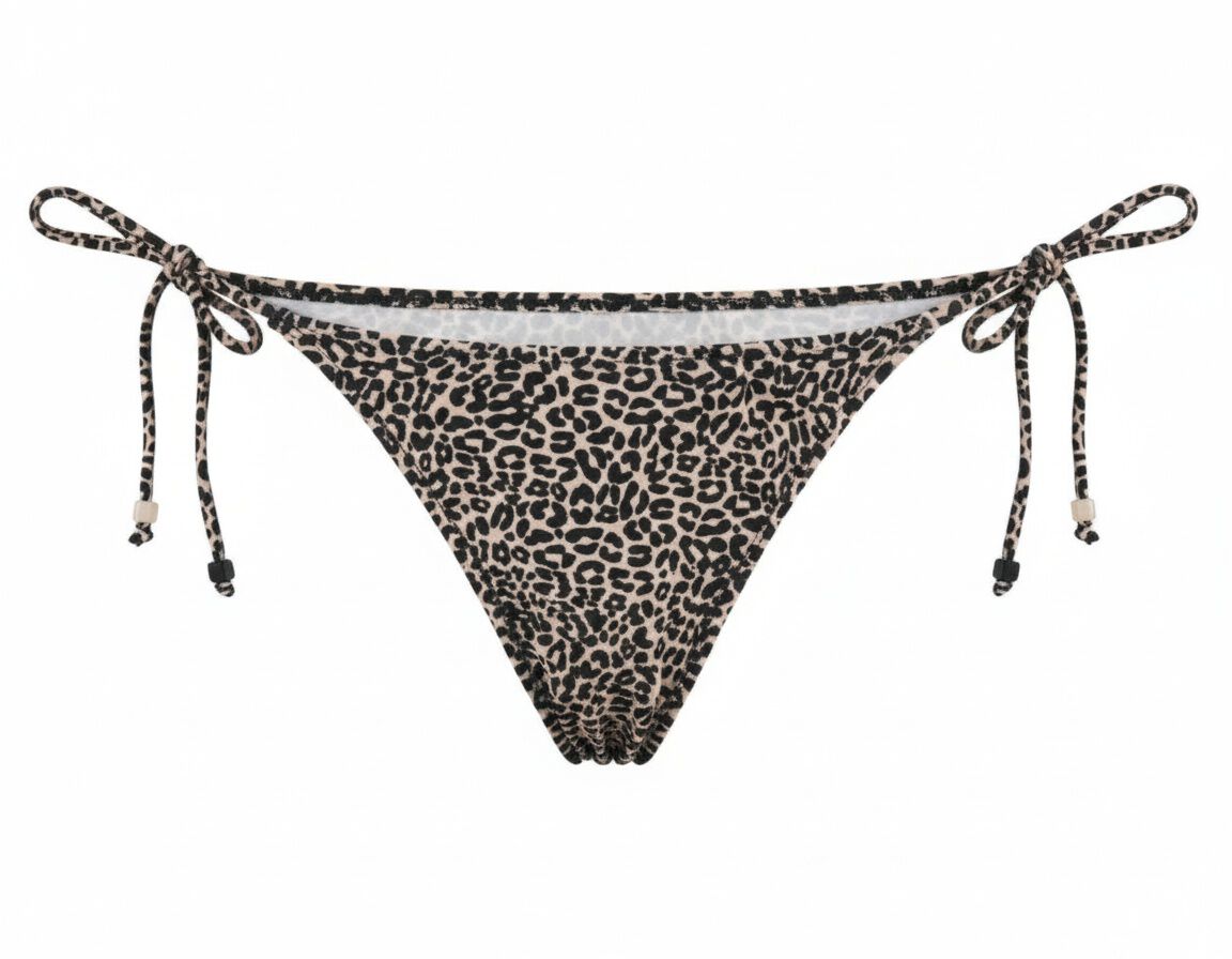 Women'secret Panty de bikini brasile&ntilde;a animal print leopardo blanco