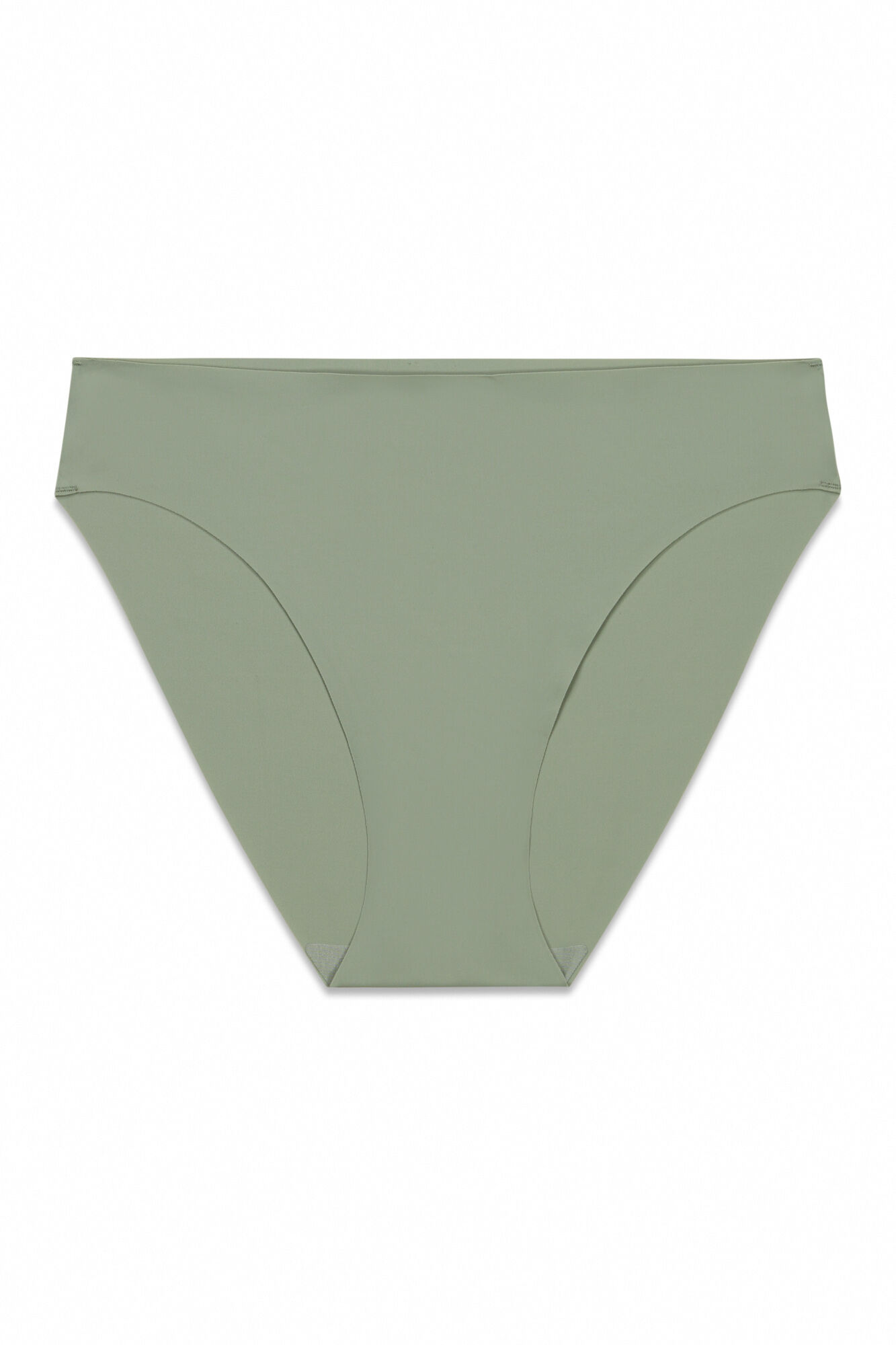 Women'secret Panty cl&aacute;sica clean cut de microfibra kaki kaki