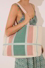 Womensecret Bolsa grande de rafia , bolsa estampado