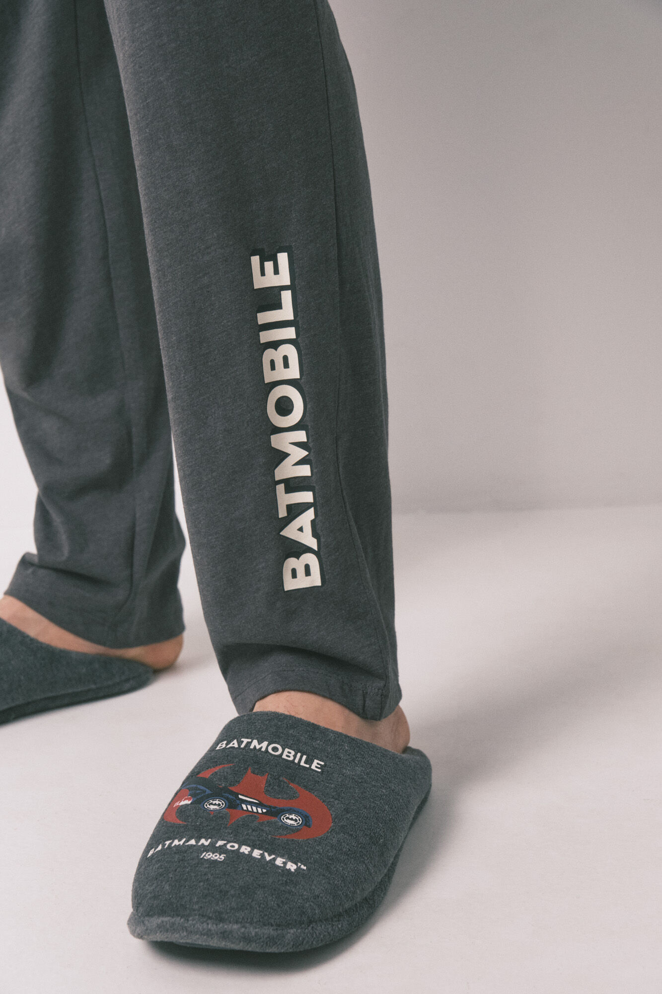 Women'secret Pijama larga algod&oacute;n Batman gris gris