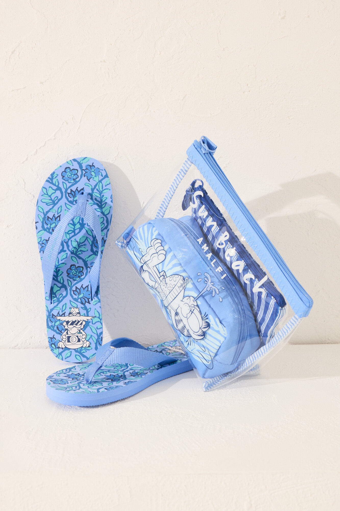 Women'secret Chanclas azules Garfield azul
