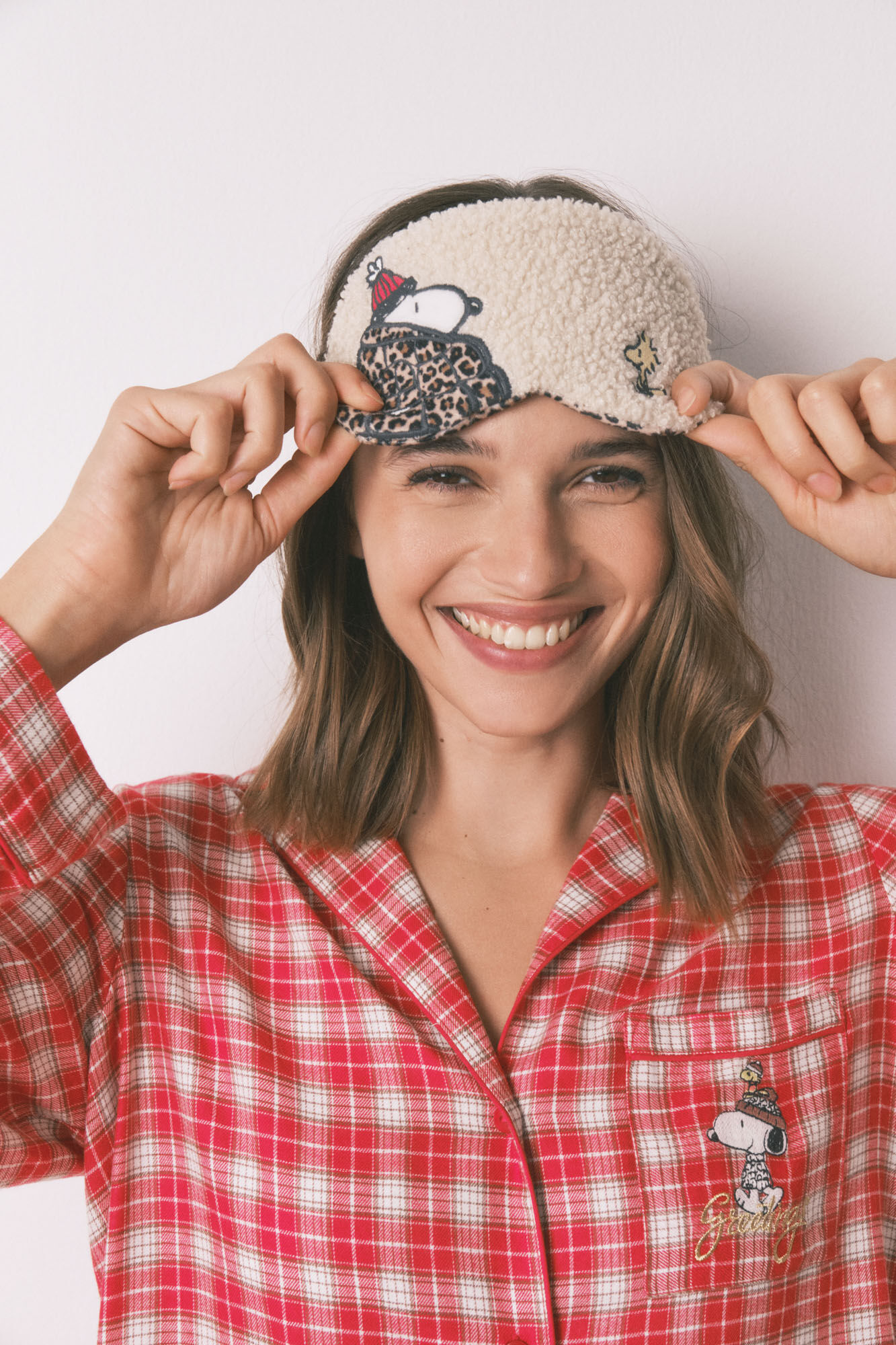 Women'secret M&aacute;scara para dormir de borrego de Snoopy