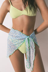 HI&BYE Pareo lazo estampado animal azul azul