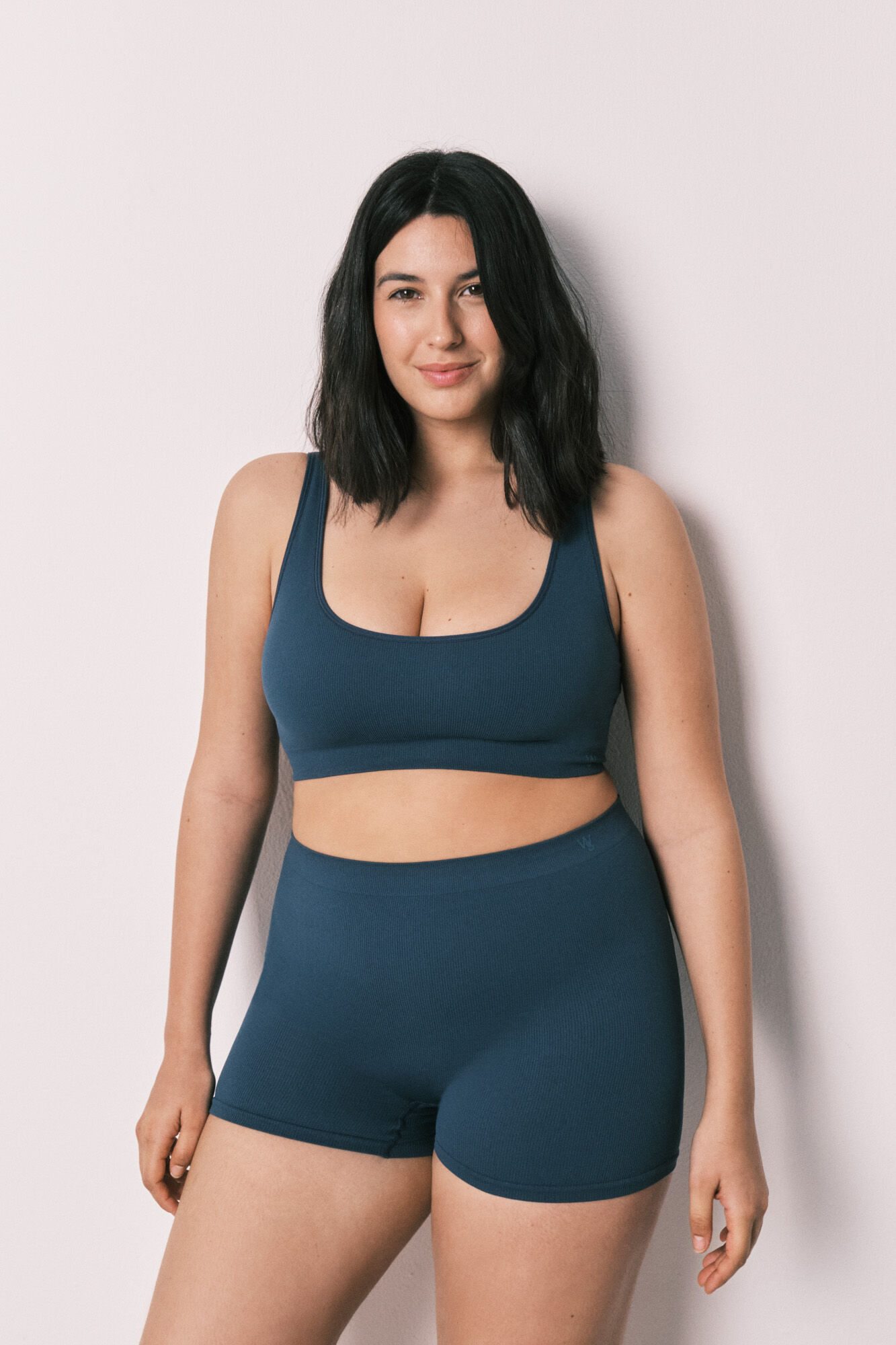 Women'secret Boxer sin costuras azul azul