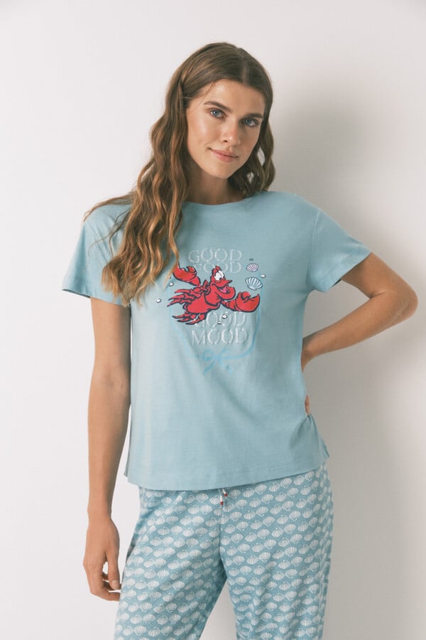 Women'secret Pijama capri 100% algodón Sebastian Green verde