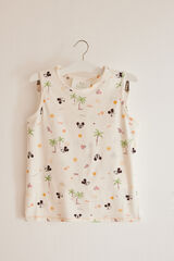 Women'secret Pijama infantil 100% algod&oacute;n Mickey Mouse blanco