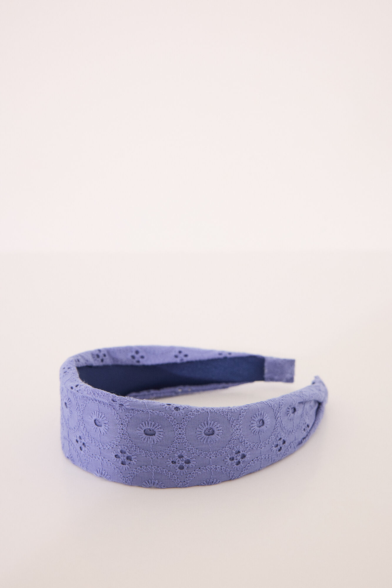 Women'secret Diadema bordado en azul y blanco azul