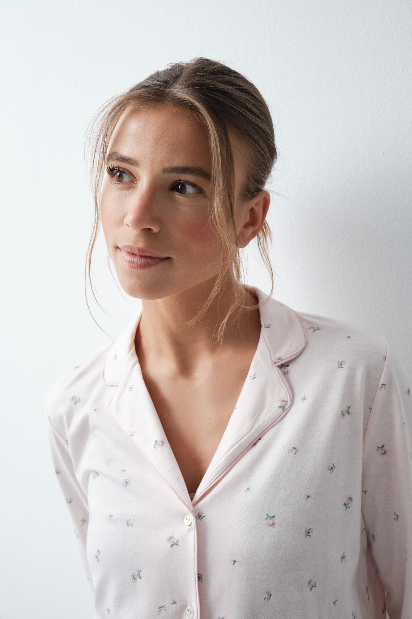 Tommy Hilfiger Pijama larga camisera de algod&oacute;n con estampado floral