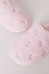 Women'secret Pantuflas Snoopy de borreguito rosa