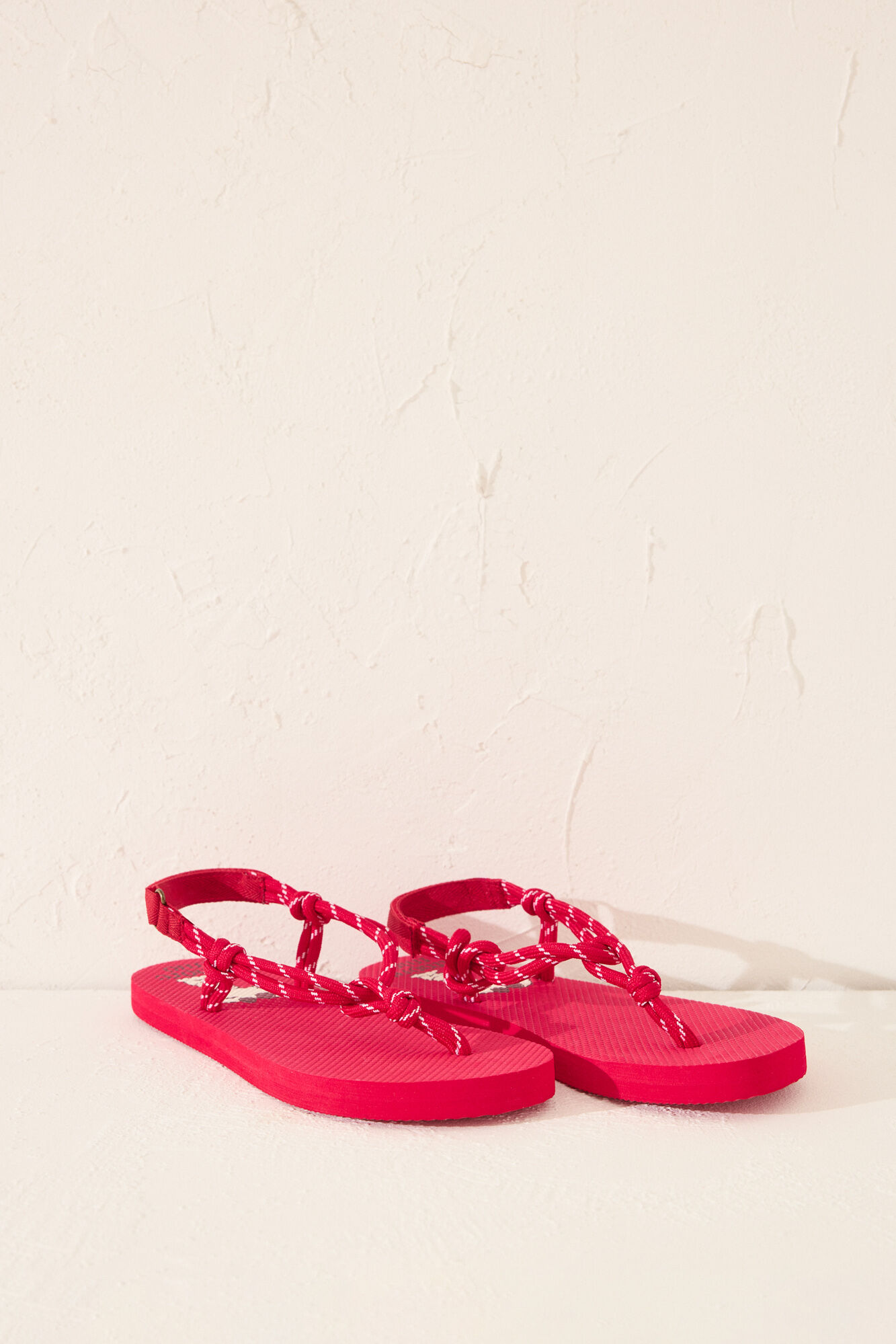 Women'secret Chanclas de cuerda de Snoopy rojo rojo