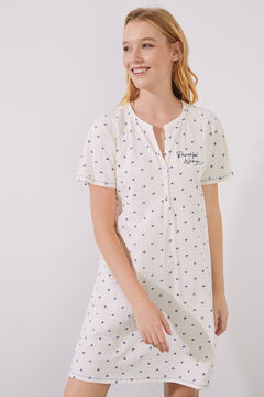 Womensecret Camisón 100% algodón estampado corazones estampado