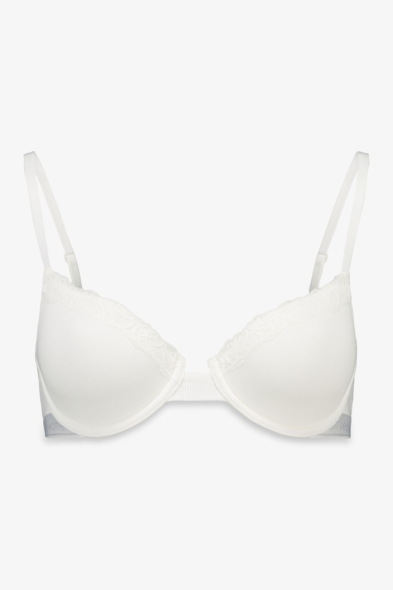 Women'secret BEAUTIFUL brasier cl&aacute;sica de algod&oacute;n blanco marfil