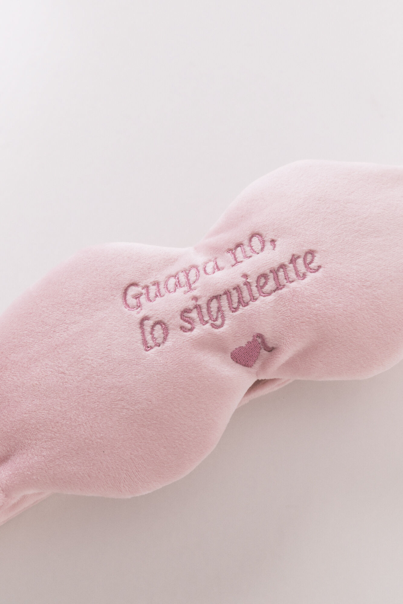 Women'secret Antifaz para dormir de velour rosa rosa