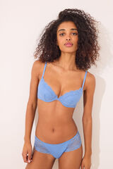 Women'secret Panty brasileño ancha azul azul