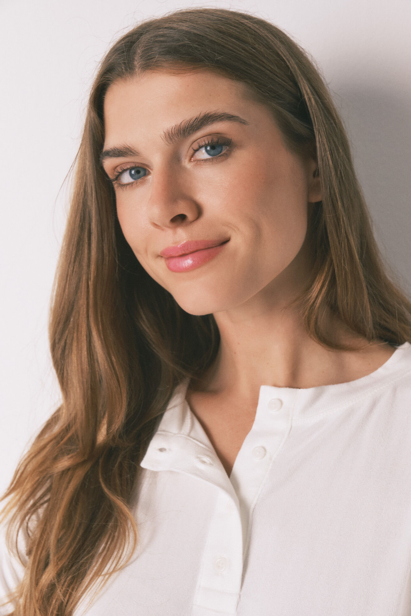 Women'secret Playera blanca holgado de manga larga blanco