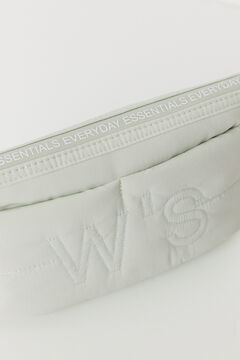 Womensecret Neceser pequeño acolchado verde gris