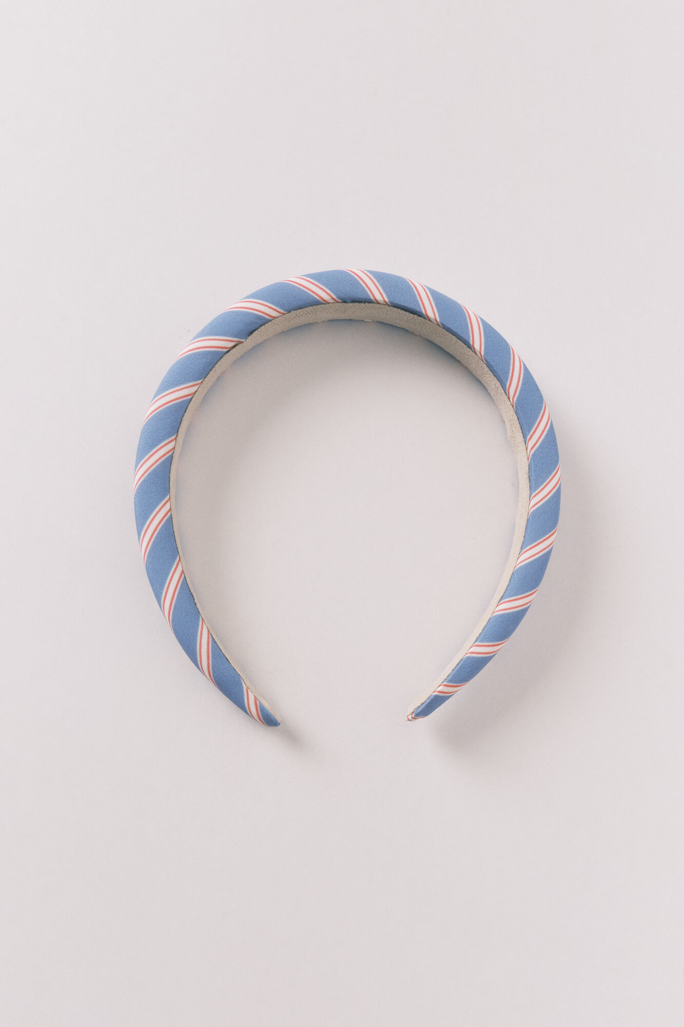 Women'secret Diadema con estampado a rayas azul" azul