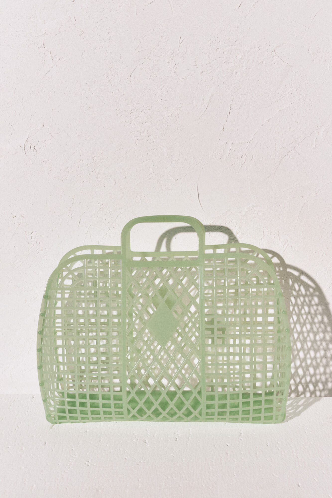 Women'secret Bolsa mediana jelly efecto de red verde verde