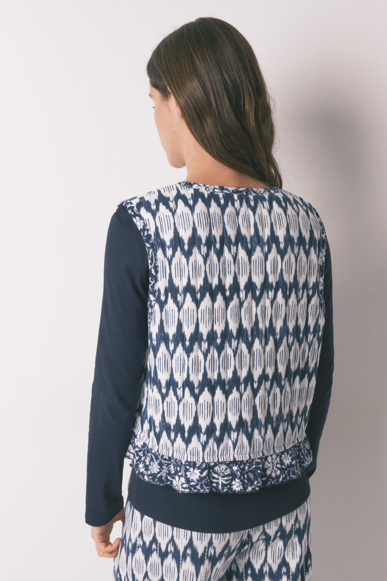 Women'secret Chaleco acolchado estampado boho estampado
