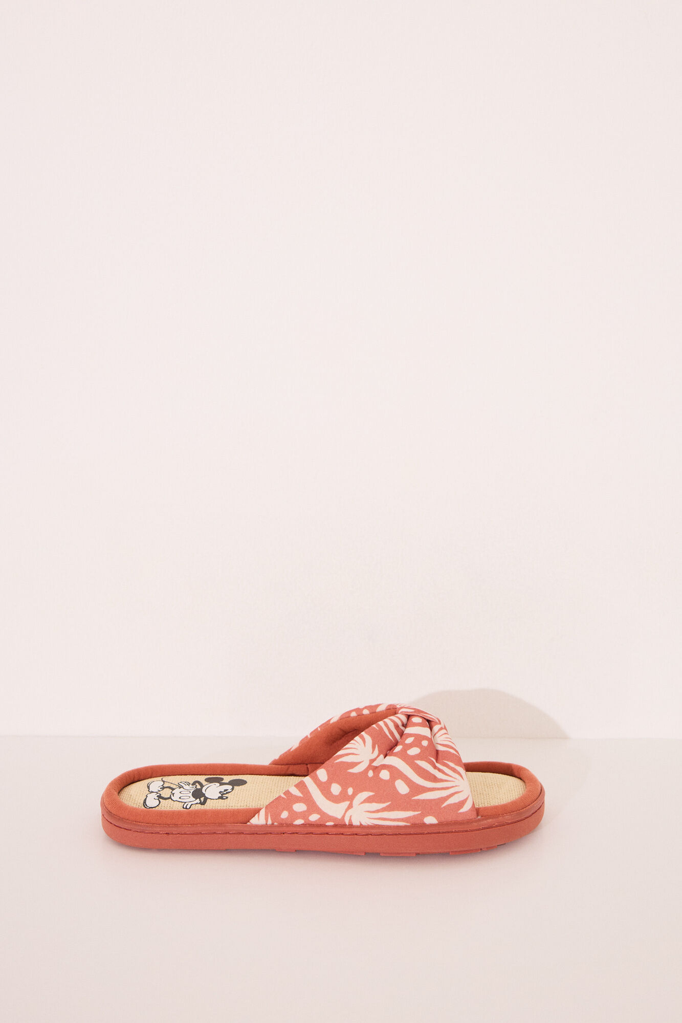 Women'secret Pantuflas para casa con estampado de Mickey Mouse naranja
