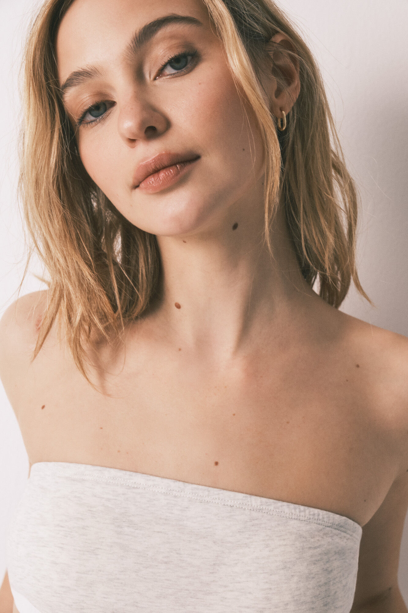 HI&BYE Brasier top bandeau gris gris