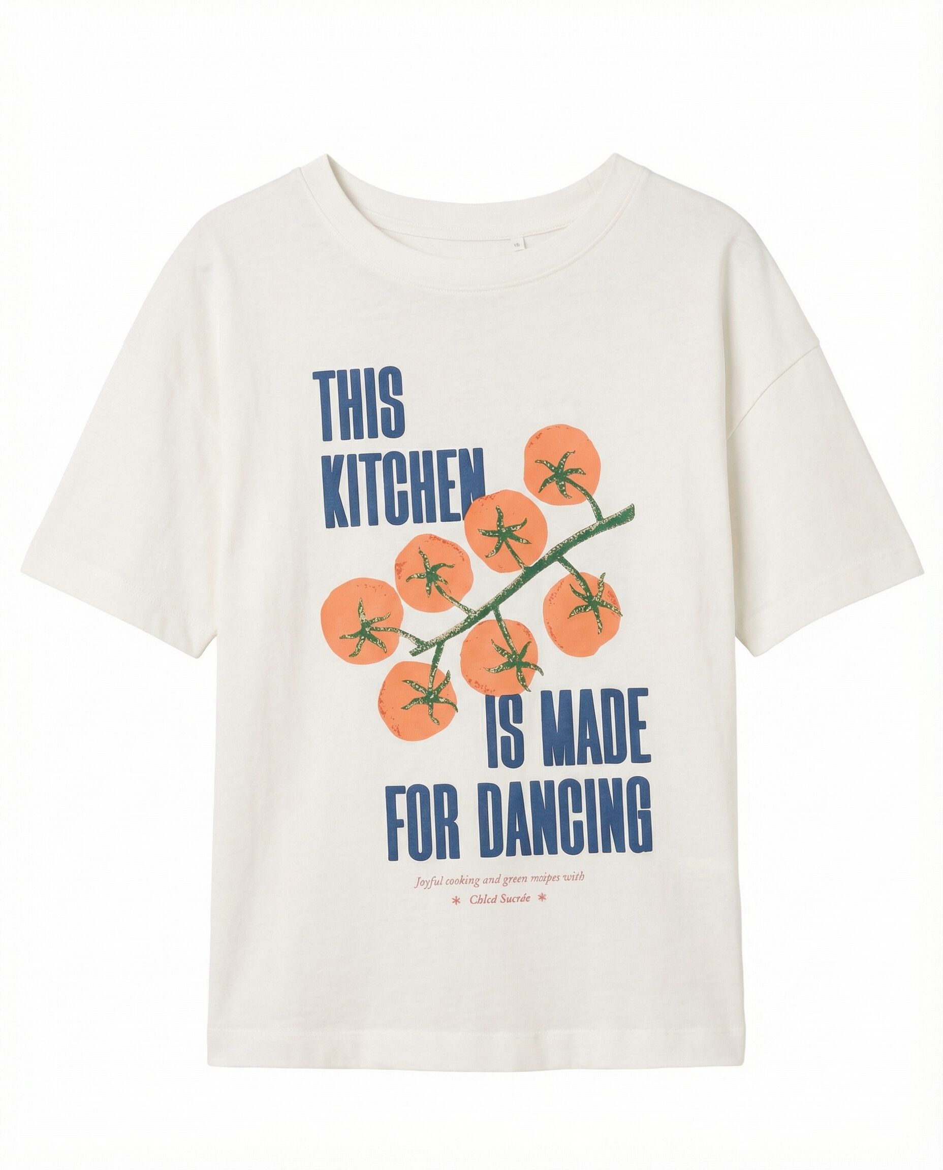 Women'secret Playera de manga corta 100% algod&oacute;n blanca marfil