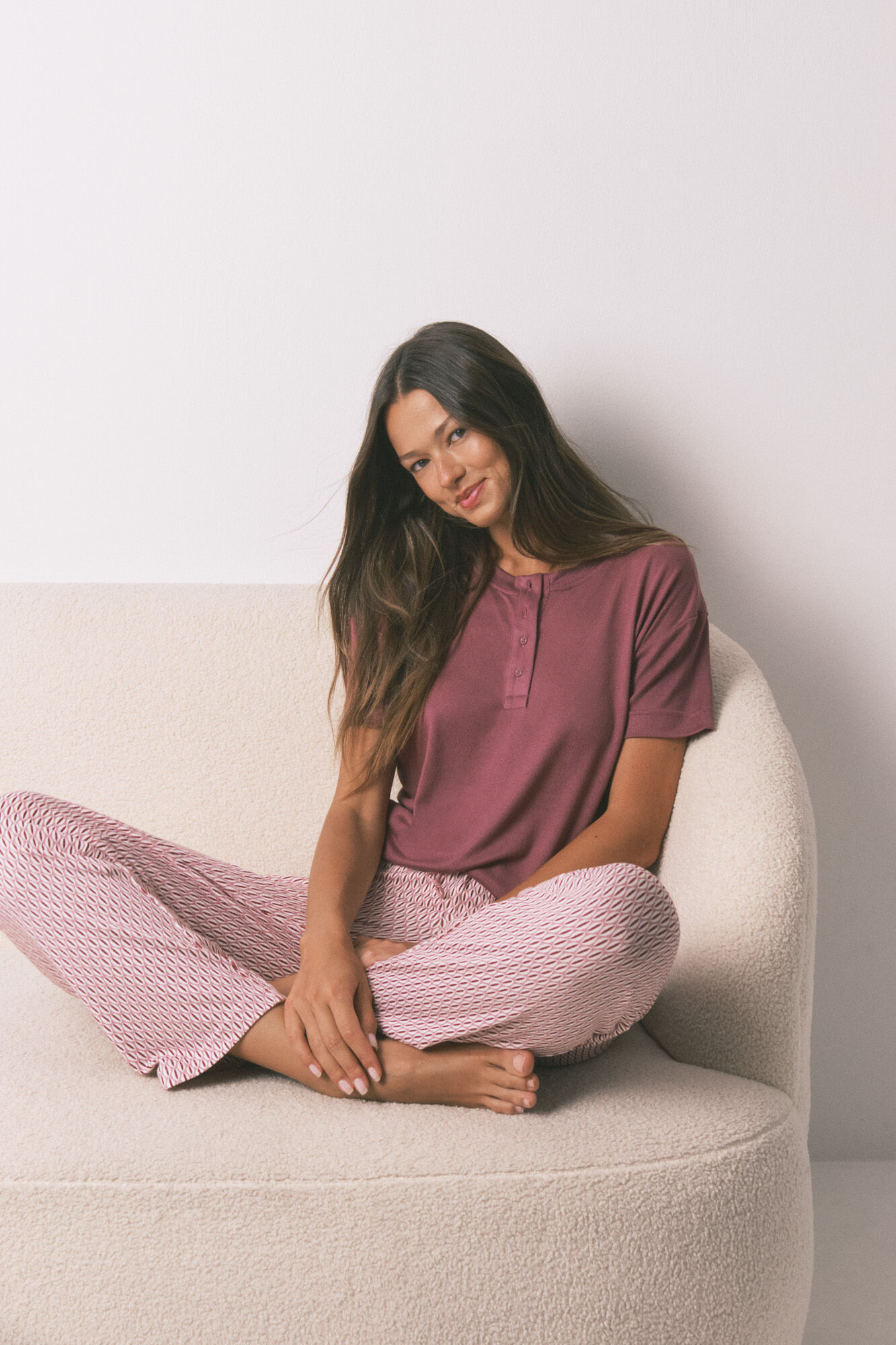 Women'secret Playera holgado de manga corta