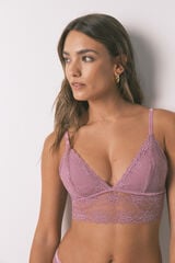 Women'secret LOVELY bralette triangular de encaje rosa rosa