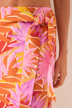 Womensecret Pareo midi con textura tropical estampado