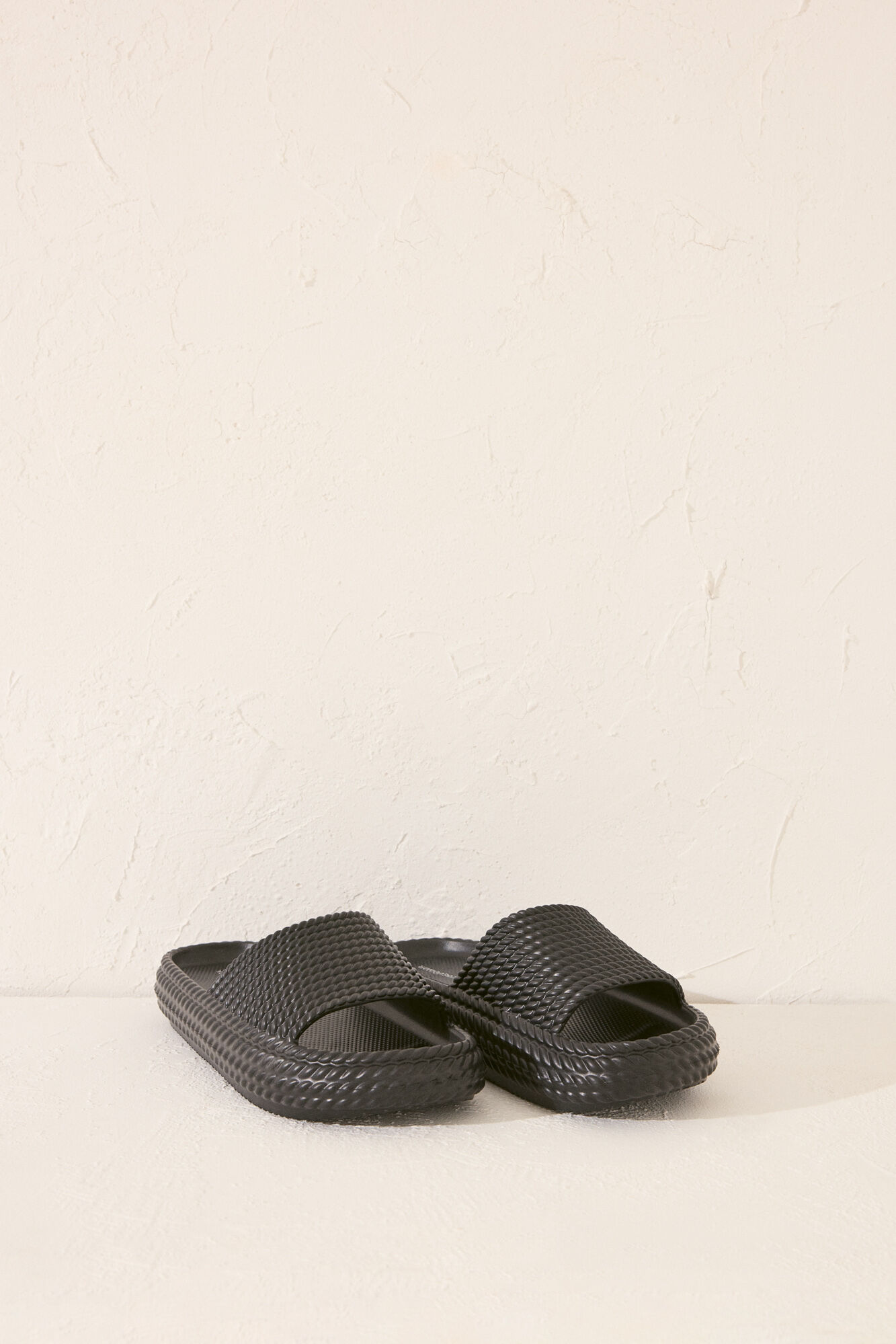 Women'secret Chanclas de plataforma negras negro