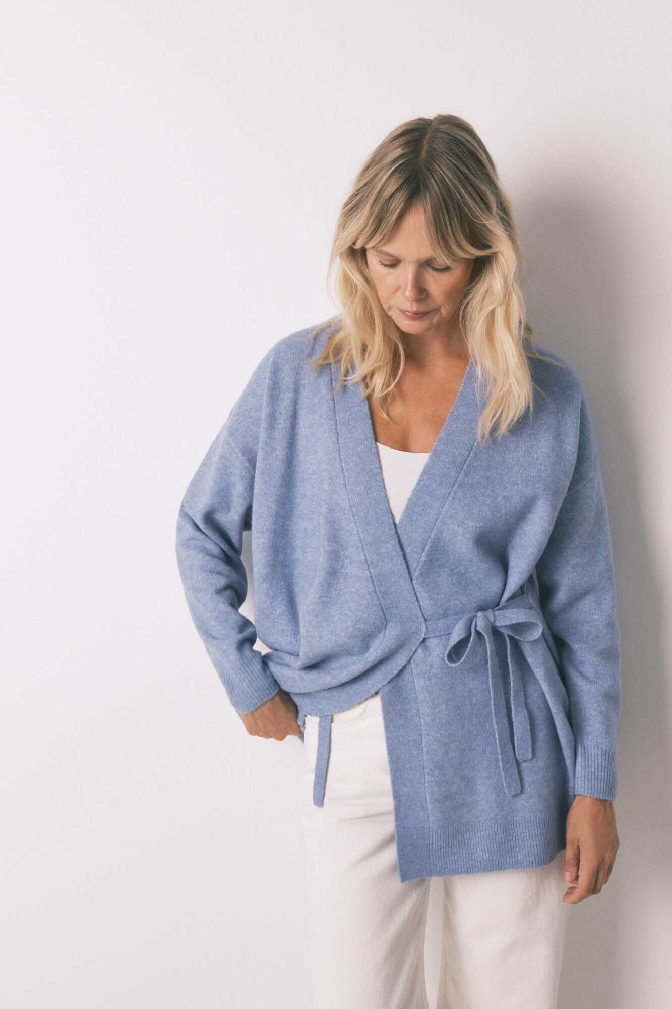 Women'secret C&aacute;rdigan midi tejido tricot azul azul